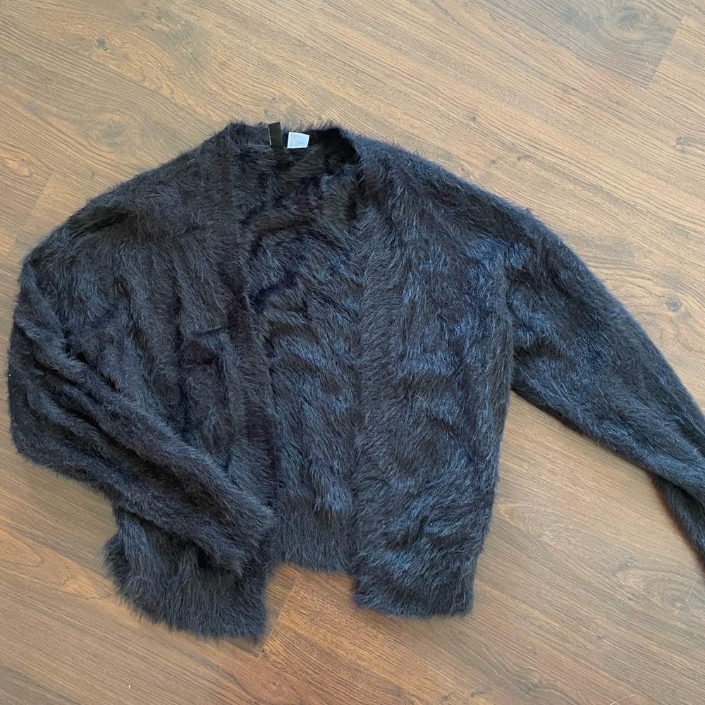 Fuzzy Faux Fur Cardigan